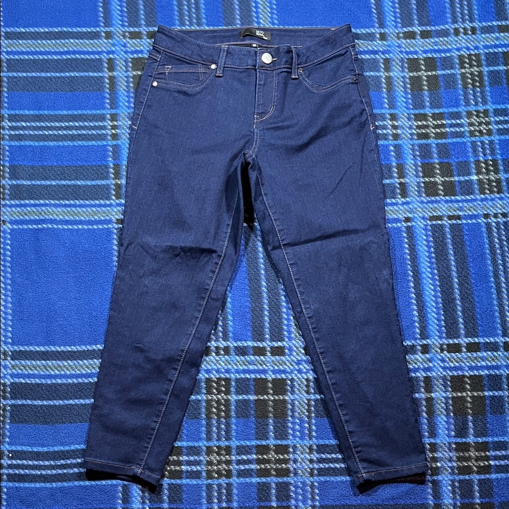 1822 Denim Navy Blue Ankle Jeggings - Size 10P